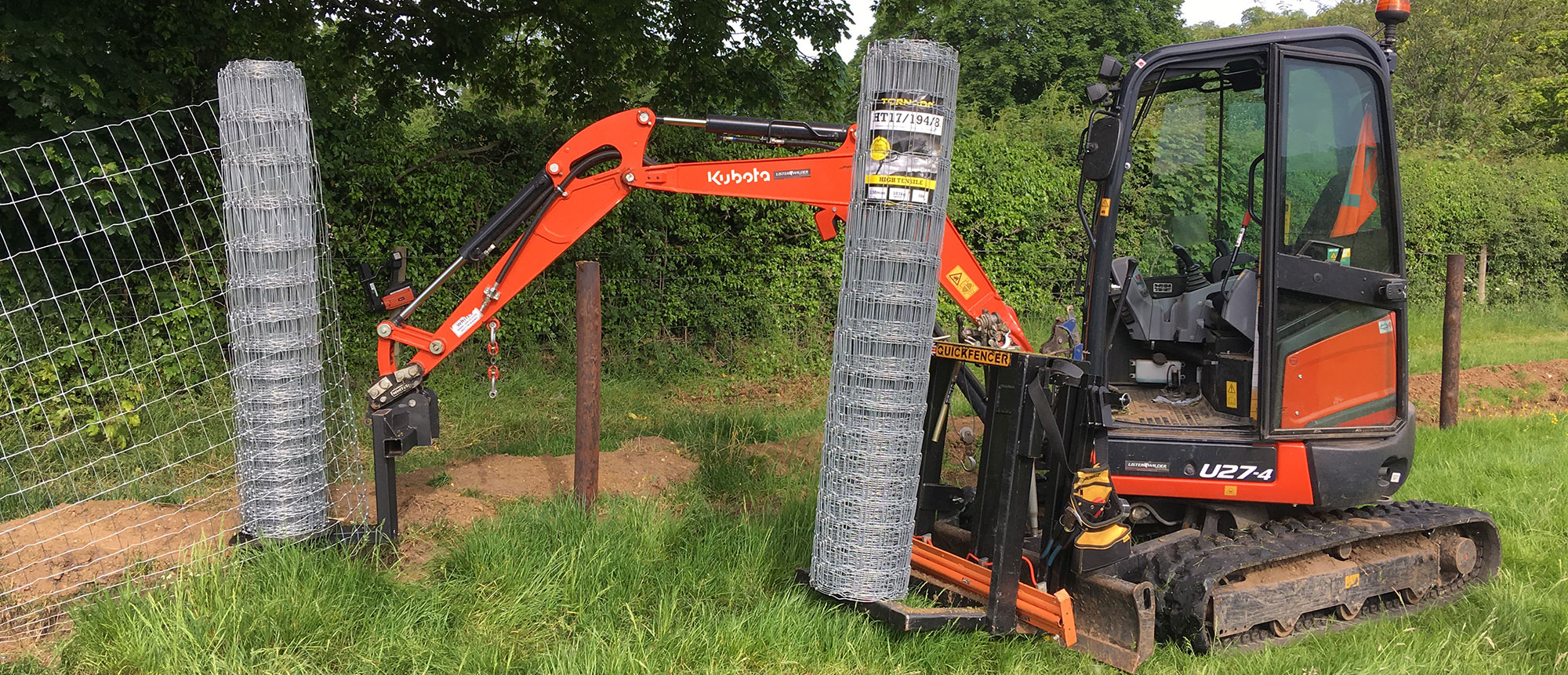 Badger netting installed by Vincent Fencing 