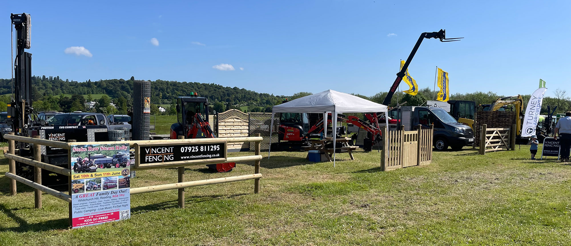 Vincent Fencing stand at Stoke Row Steam Rally